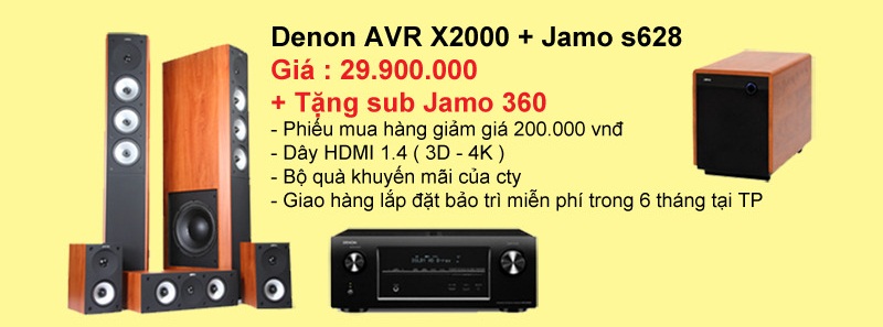 AUDIOHOANGMAI - Denon + Jamo hỗ trợ tặng sub jamo 360 ,Denon + Klipsch giảm 5tr / dàn - 1