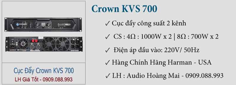 Cục đẩy Crown KVS 700