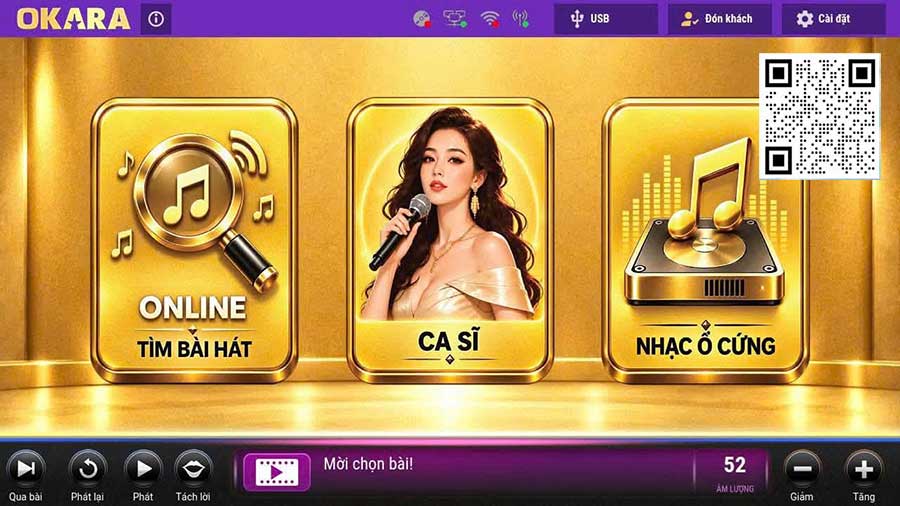 Đầu Okara M10 + Màn Hình Cảm Ứng Không Dây