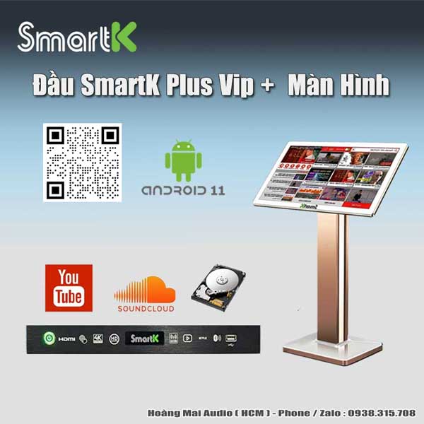 Đầu SmartK Plus Vip Hdd 4TB + Màn Hình