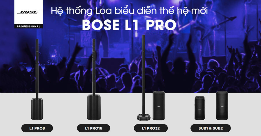 Loa Bose L1 Pro 8 âm thanh chất lượng cao trong 1 thiết kế đơn giản và tiện  lợi.