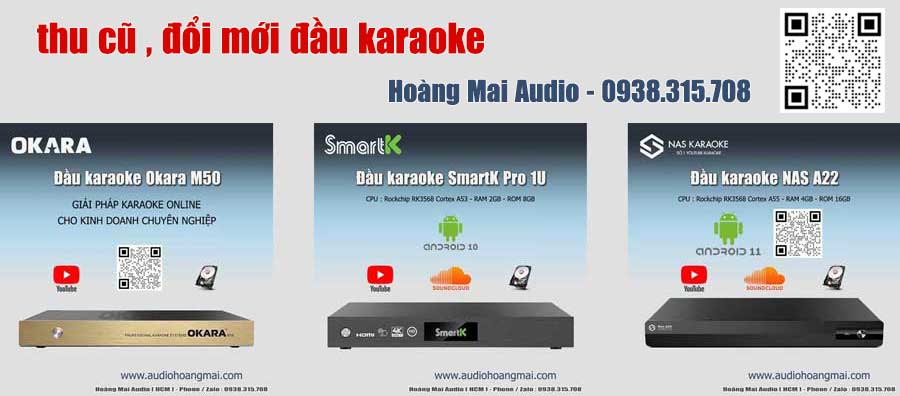Nâng cấp đầu karaoke Okara m10 , m15
