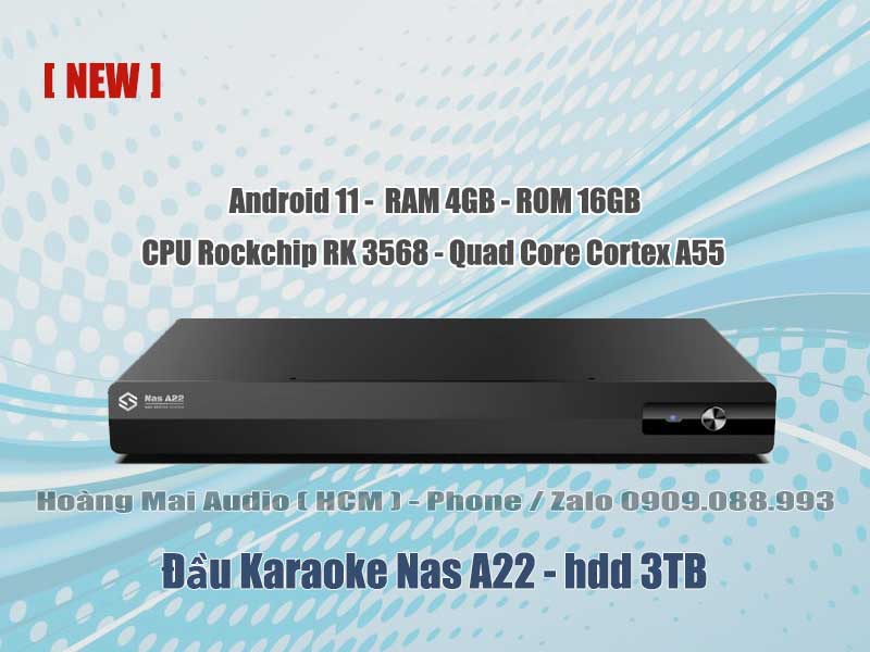 Đầu Karaoke Nas A22 , Hdd 3Tb