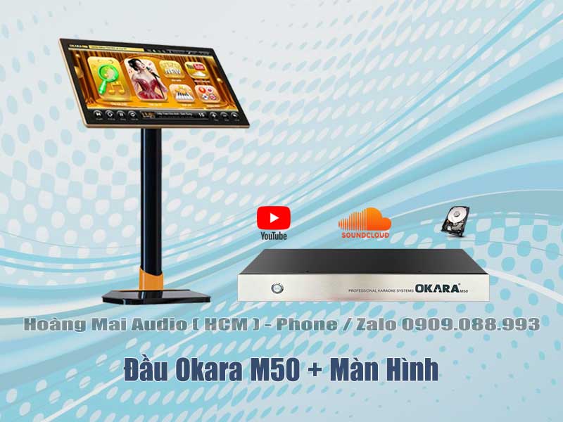 Đầu Okara M50 + Màn hình cảm ứng Okara
