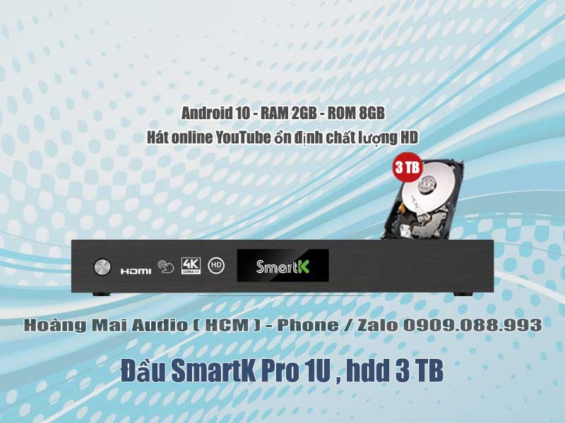 Đầu SmartK Pro 1U , hdd 3Tb